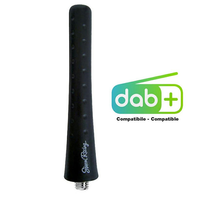 Simoni Racing, Gummiantenne DAB+ - Sort - 8cm