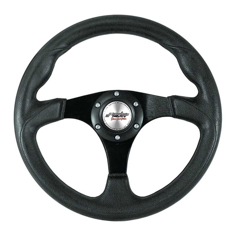 Simoni Racing, Sportratt, Barchetta Evo - Svart PU - Diameter 320mm