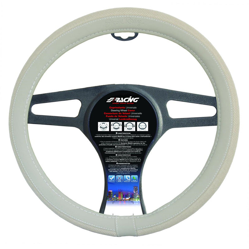 Simoni Racing, Stylus Ratkappe - Creme Ecoleather/Bomuld - 37-39cm