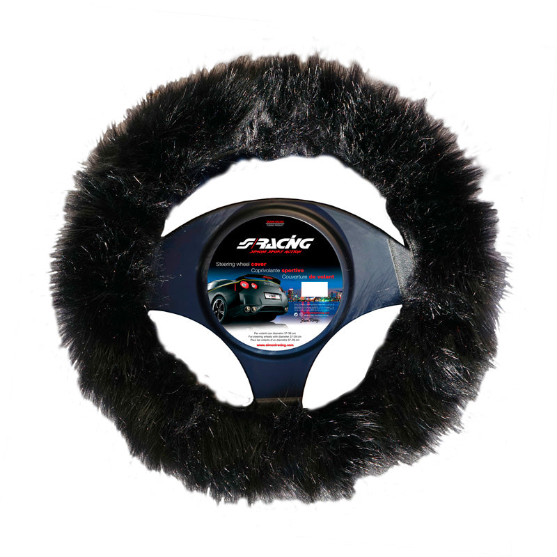 Simoni Racing, Fluffy Fur Ratkappe - Sort - 37-39cm