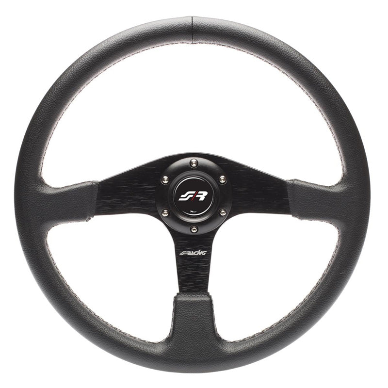 Simoni Racing, Sportratt, Defender - Svart Ecoleather - Diameter 380mm