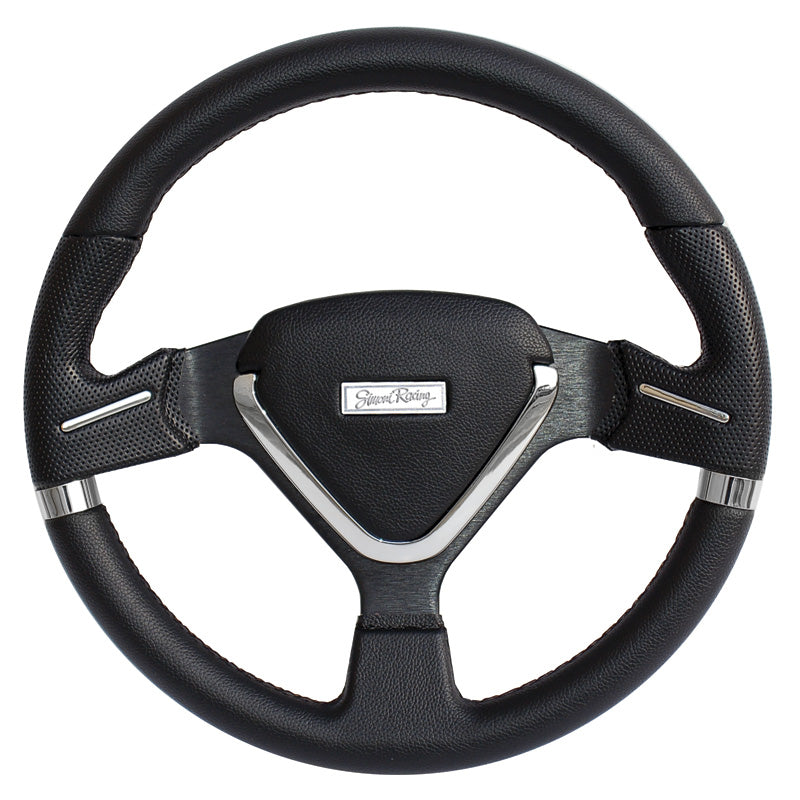 Simoni Racing, Sportsrat, Montecarlo - Black Ecoleather - Diameter 350mm