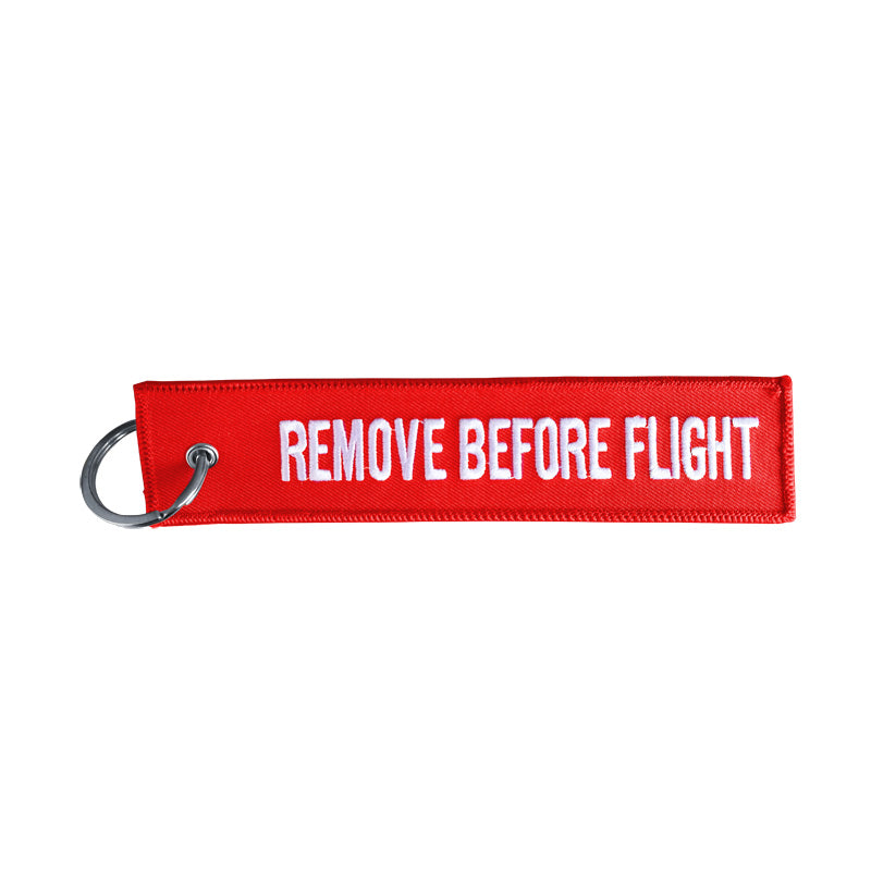 Simoni Racing, Nøglering Remove Before Flight - Rød - 150mm