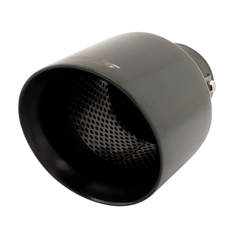 Simoni Racing, Rørhale, Round/Slanting Inox Black - Ø115xL210mm - Installation 38-63mm