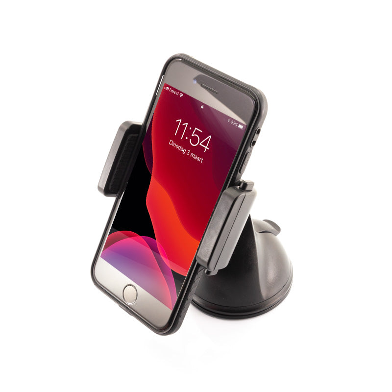 Hypersonic, Universal U-Shape Smartphone Holder med Sugekop - 55-85mm