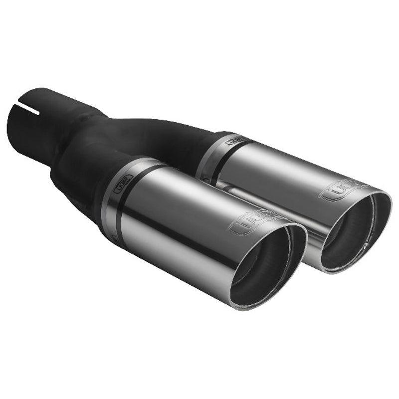 Ulter Sport, Rørhale - Double Round Ø60mm Race - Length 220mm - Installation ->50mm - Inox