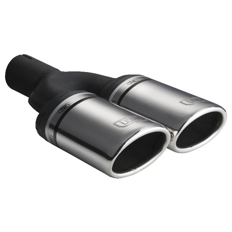 Ulter Sport, Rørhale - Double Oval 95x65mm Slanted - Length 200mm (excl. silencer) - Installation ->50mm - Inox