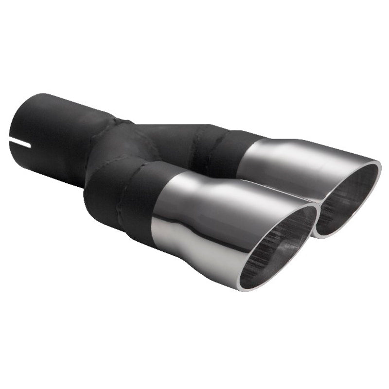 Ulter Sport, Rørhale - Double Round Ø60mm Race - Length 175mm - Installation ->50mm - Inox