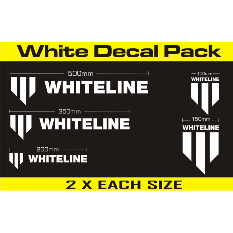 Whiteline, Whiteline, Decal Kits 10 Pk White